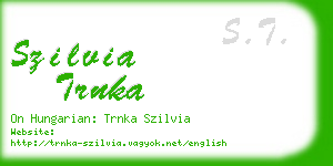 szilvia trnka business card